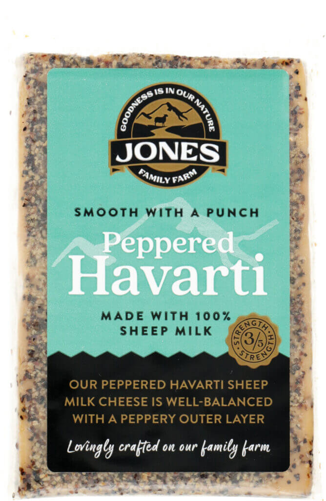 Peppered Havarti (120g) Sheep Milk Cheese Jones Family Farm